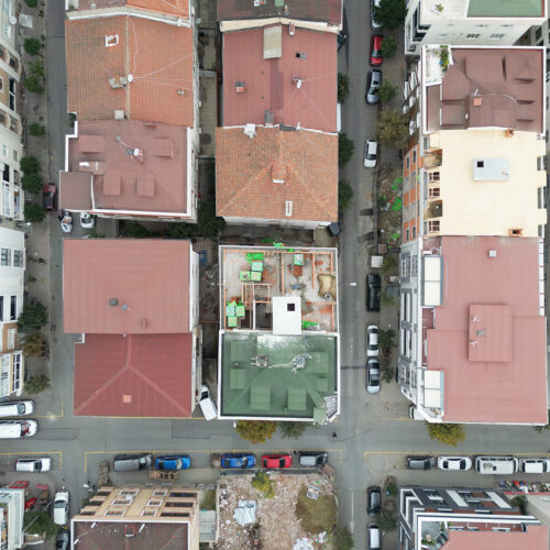 Drone ile Havadan İnşaat Halindeki Proje Fotoğraf Çekimi